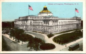 Library of Congress, Washington D.C. Vintage Postcard