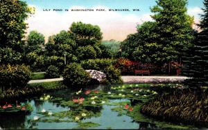 Wisconsin Milwaukee Lily Pond In Washington Park