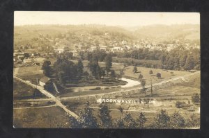 RPPC ROCKAWAYVILLE PENNSYLVANIA PAL BIRDSEYE VIEW 1909 REAL PHOTO POSTCARD