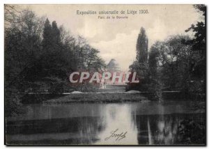 Belgium Belgie Liege Old Postcard Liege World Expo 1905 Park Boverie