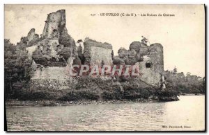 Postcard Old Guildo The Ruins of Chateau