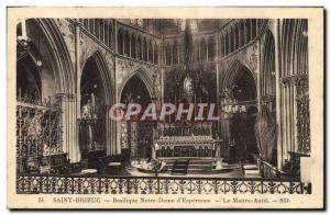 Old Postcard Saint Brieuc Notre Dame D & # 39Esperance The Altar Master