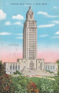 Louiana Baton Rouge State Capitol Building 1942
