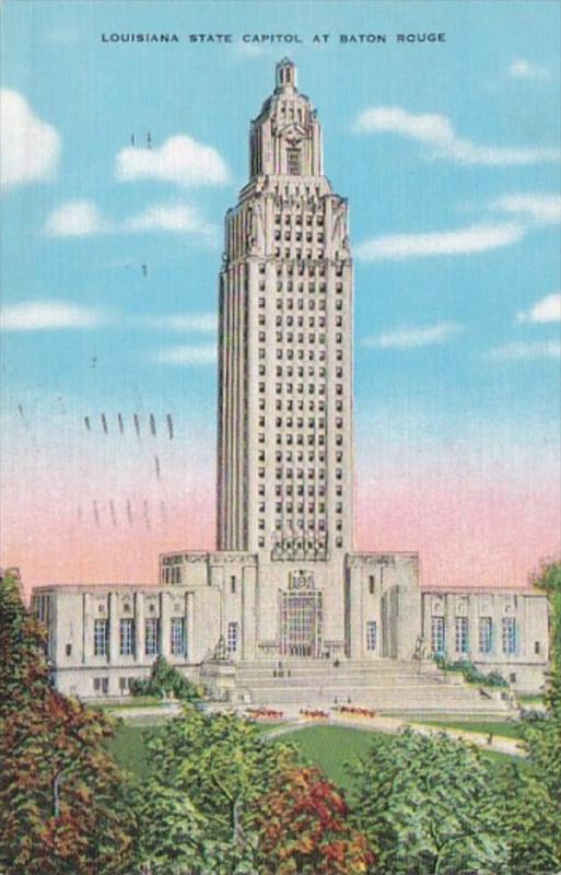 Louiana Baton Rouge State Capitol Building 1942