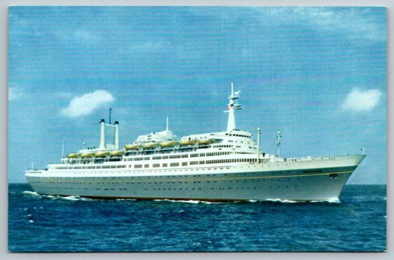 Cruise Liner Postcard - Holland America Line - SS Rotterdam