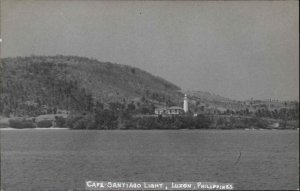 Luzon Philippines Cape Santiago Lighthouse Real Photo Postcard