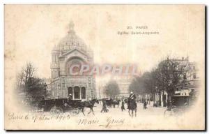 Old Postcard Paris Church of Saint Augustine