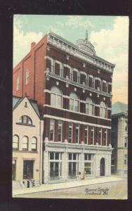 FREDERICK MARYLAND MASONIC TEMPLE LODGE BUILDING VINTAGE POSTCARD