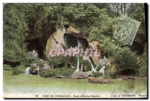 Old Postcard Park De Versailles Bains Cave And D & # 39Apollon