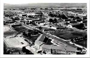 RPPC Aerial View Richland WA Real Photo Postcard