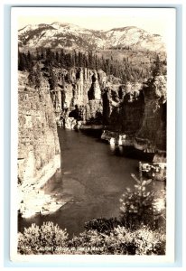 Cabinet Gorge North ID Idaho Real Photo RPPC Postcard (BH18)