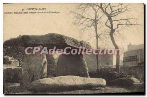 Postcard Old St Nazaire Dolmen trilithon class as a historical monument