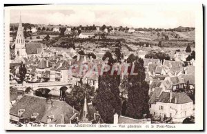 Old Postcard Argenton Vue Generale and the Old Bridge