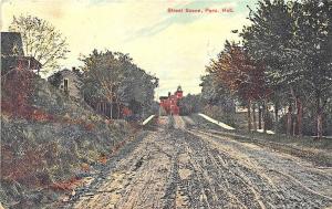 Peru NE Dirt Street Scene in 1909 Postcard