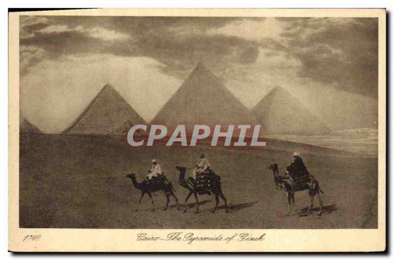 Postcard Ancient Egypt Egypt The Giza pyramids ogf