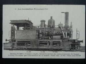 France STEAM LOCOMOTIVE Machine No. 0203 LILL Series 6 - Old Postcard