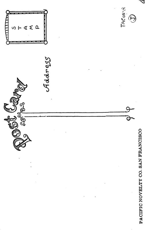 Pacific Avenue Tacoma Washington 1910c postcard