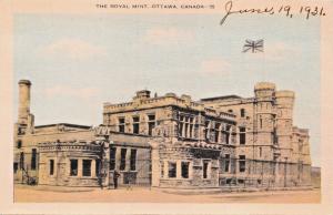 OTTAWA ONTARIO CANADA~THE ROYAL MINT POSTCARD 1931