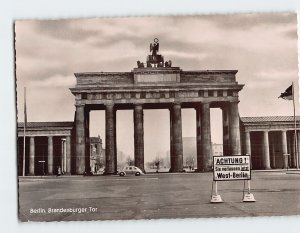 Postcard Brandenburg Gate Berlin Germany