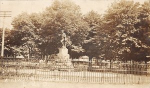 J28/ Lodi Ohio RPPC Postcard c1910 Ainsworth Fountain Park  283