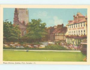 Unused W-Border TOWN VIEW SCENE Quebec City QC o1139