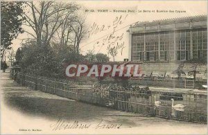 Postcard Old New Vichy Park La Serre and Swan Ponds