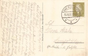 A143 Germany 1932 Bad Nenndorf Grosses Badehaus Garden vintage postcard