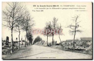 Old Postcard The Great War Militaria in Champagne