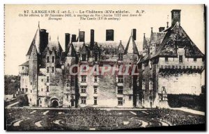 Old Postcard Langeais Chateau