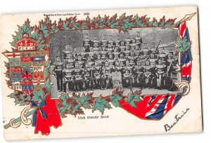 Canada Embossed Postcard 1907-1915 Irish Guards Band Group