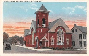 Manheim Pennsylvania Salem United Bretheren Church Vintage Postcard JF686817
