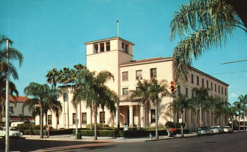 Vintage Postcard United States Post Office Orlando Florida FL Plastichrome