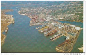 Mississippi Pascagoula Ingalls Shipyard On Pascagoula River