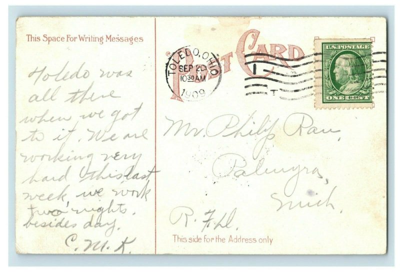 Waterslide Toledo Beach Pavilion Toledo, OH Postcard P16