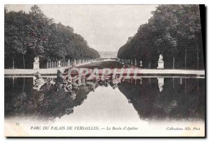 Old Postcard Park of Versailles Palace of Apollo Basin