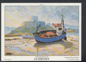 Channel Islands Postcard - The Bailiwick of Guernsey - Fort Grey T4274