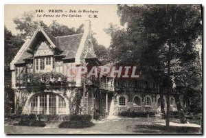 Old Postcard Paris Bois de Boulogne La Ferme du Pre Catelan