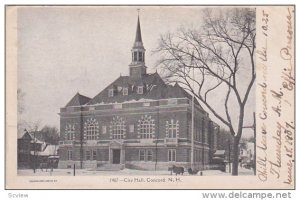 CONCORD, New Hampshire, PU-1907; City Hall