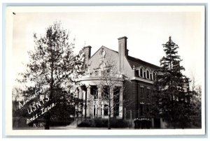 Ames Iowa IA RPPC Photo Postcard Administration Building U.S.N.T.S. c1940's