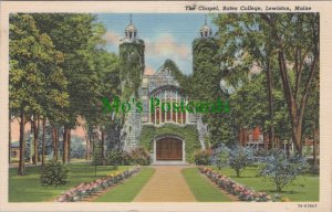 America Postcard - Lewiston, Maine - The Chapel, Bates College RS35784