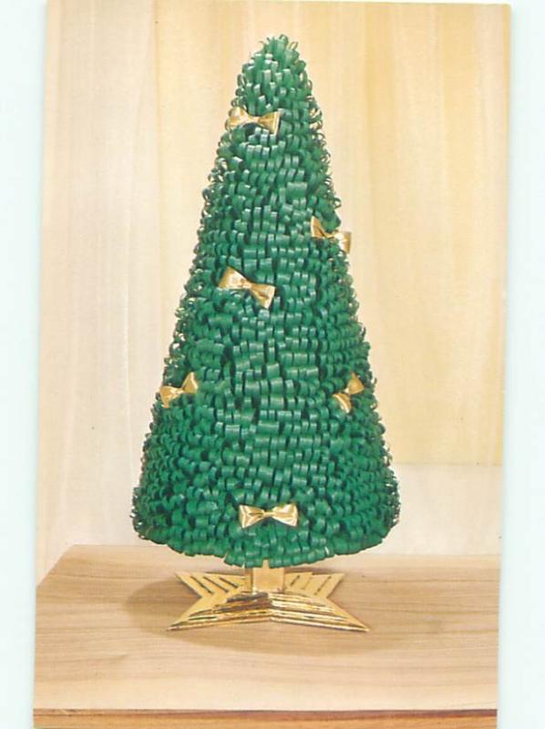 Pre-1980 This Is A Postcard PINATA PINE TREE BY NATIONAL HANDCRAFT AC7371