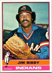 1976 Topps Baseball Card Jim Bibby Celveland Indians sk13476