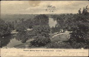 Lancaster PA Conestoga Creek Bathing Resort c1910 Postcard