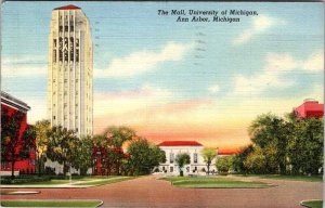 Postcard SCHOOL SCENE Ann Arbor Michigan MI AL0442