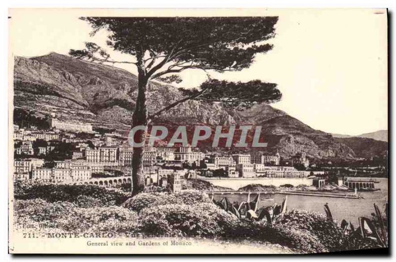 Old Postcard Monte Carlo General view