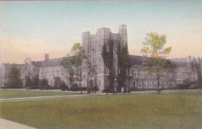 The Union Building Duke University Durham North Carolina Handcolored Albertype