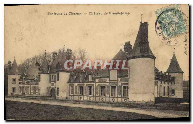Old Postcard From Around Charny Chateau De Grandchamp
