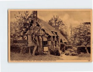 Postcard Anne Hathaway's Cottage From The Orchard, Stratford-Upon-Avon, England