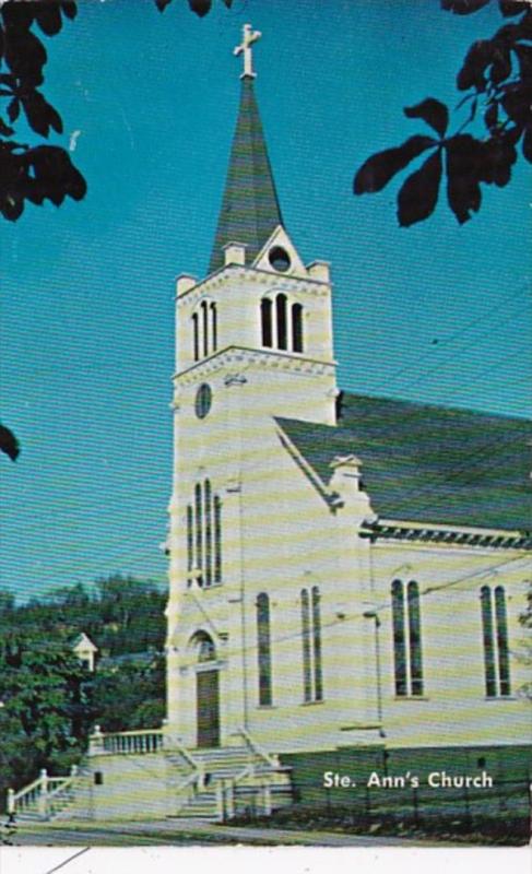 Michigan Mackinac Island Saint Ann's Church 1962