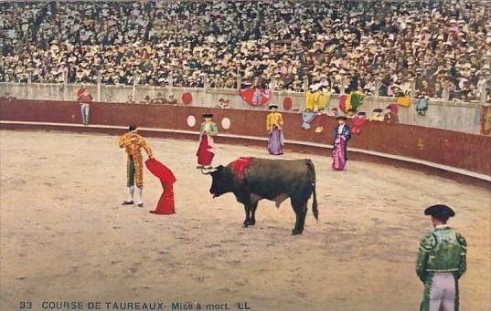 Bull Fight Course De Taureaux Mise a Mort